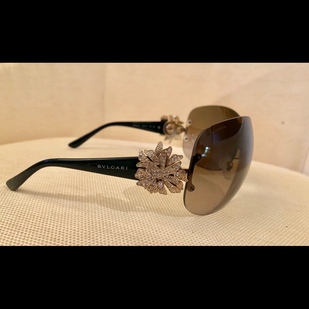 Authentic Bvulgari Sunglasses w/ Rhinestones